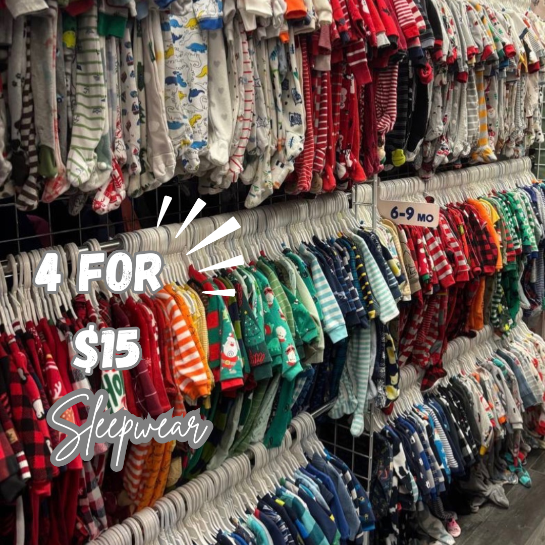 Sleepwear is 4 for $15